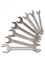 Набор ключей рожковых 6-22мм SPARTA хромированные (8 предметов)